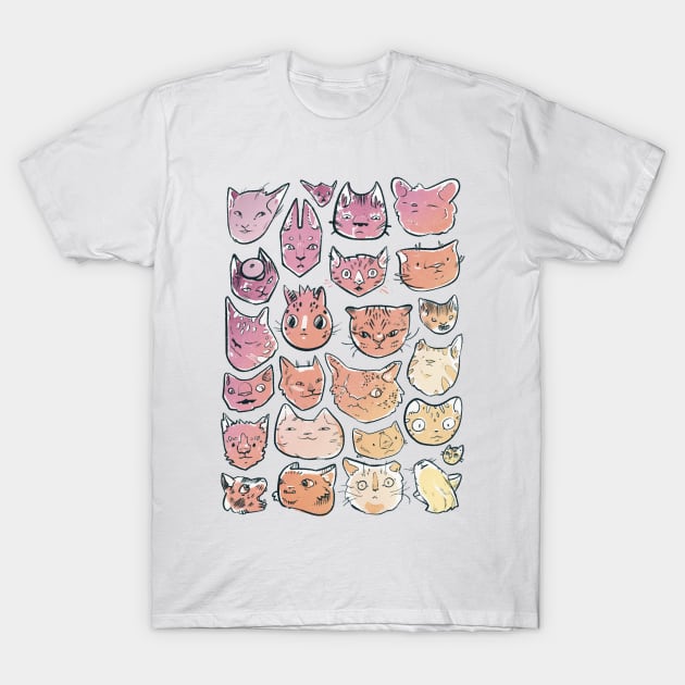 Cat Wall T-Shirt by ketchwehr